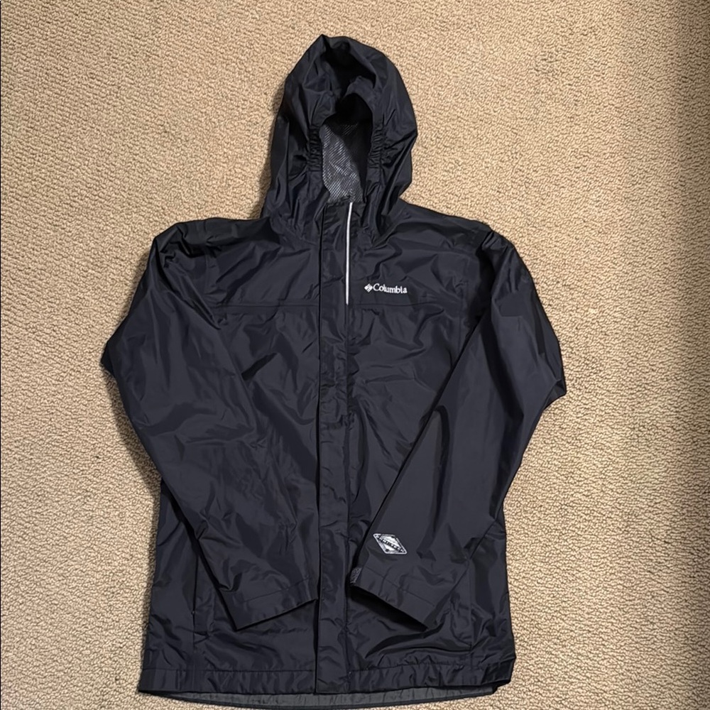 Kids Columbia Black Jacket size Large with Hood